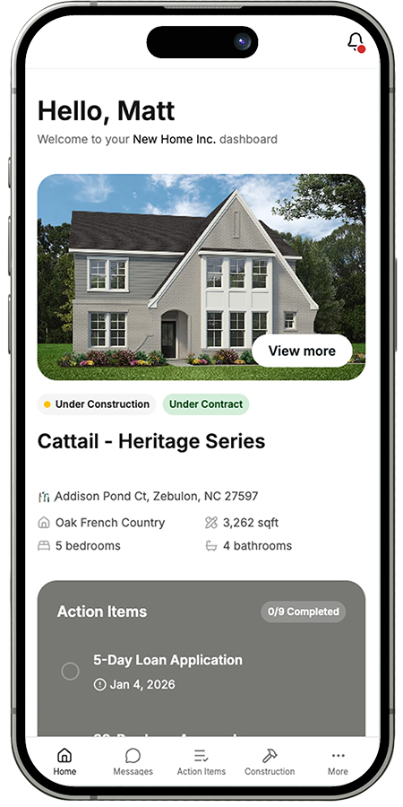 New Homes Inc Warranty App